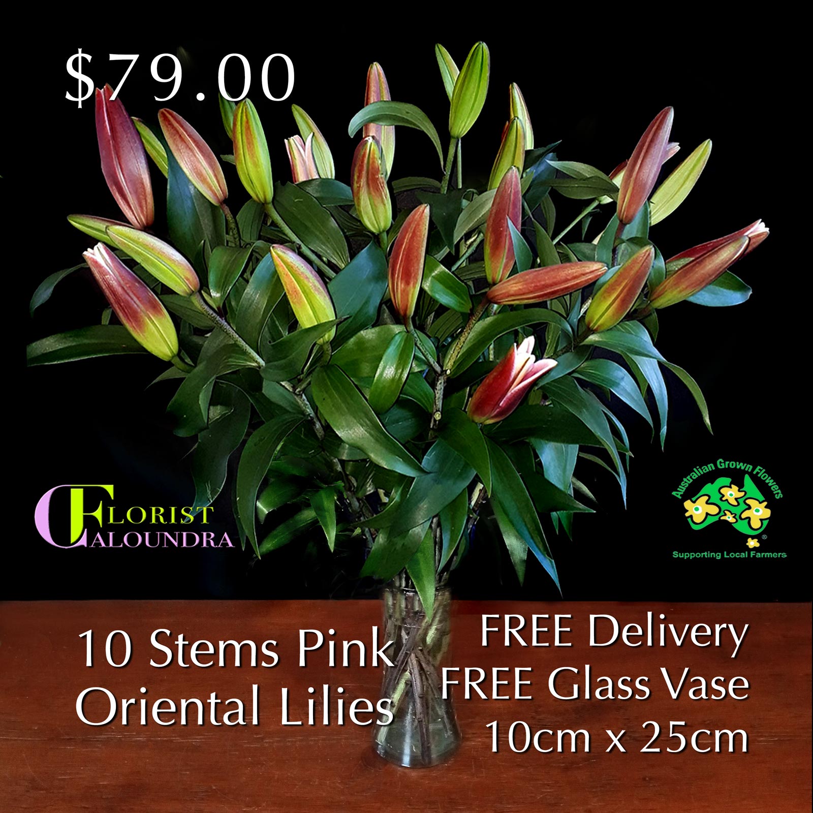 PINK ORIENTAL LILIES